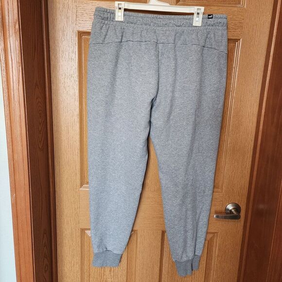 Puma Pants‎ Mens XL Activewear Jogger Sweat Fleece Gym Training Drawstring Gray - Picture 6 of 12